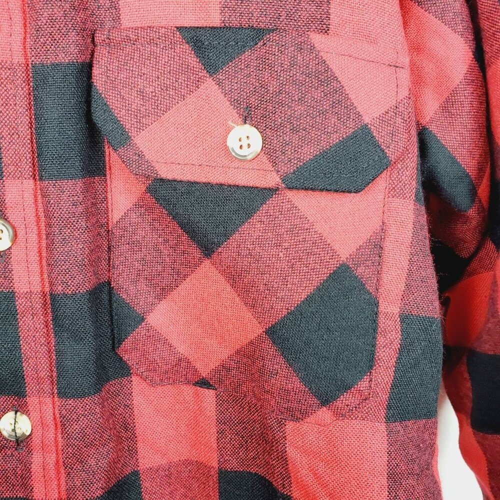 Vintage 1960's Sears Buffalo Plaid Hunting Jacket Sz S Beautiful Condition - Picture 5 of 9